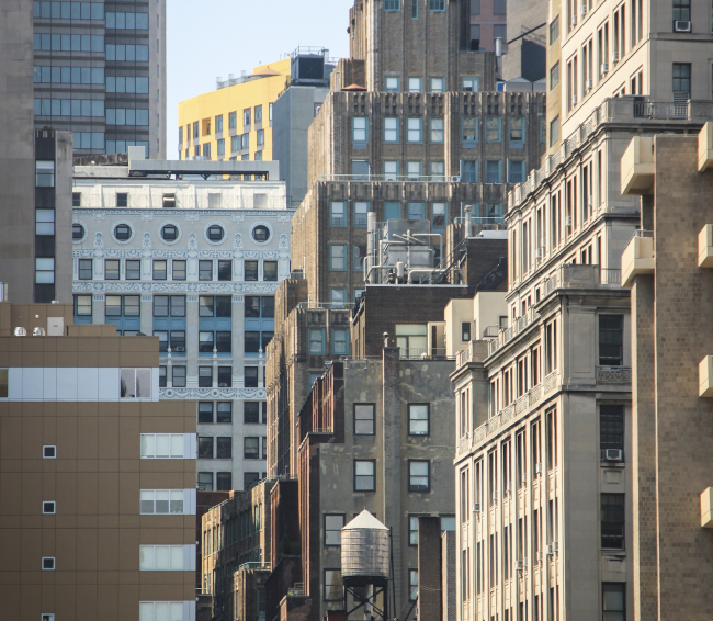 View on some of Manhattan buildings.